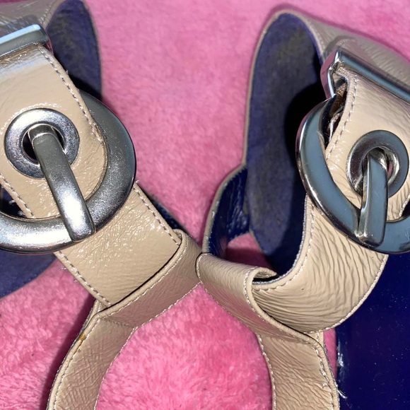 Candies tan faux leather pumps nude heels - Picture 3 of 7